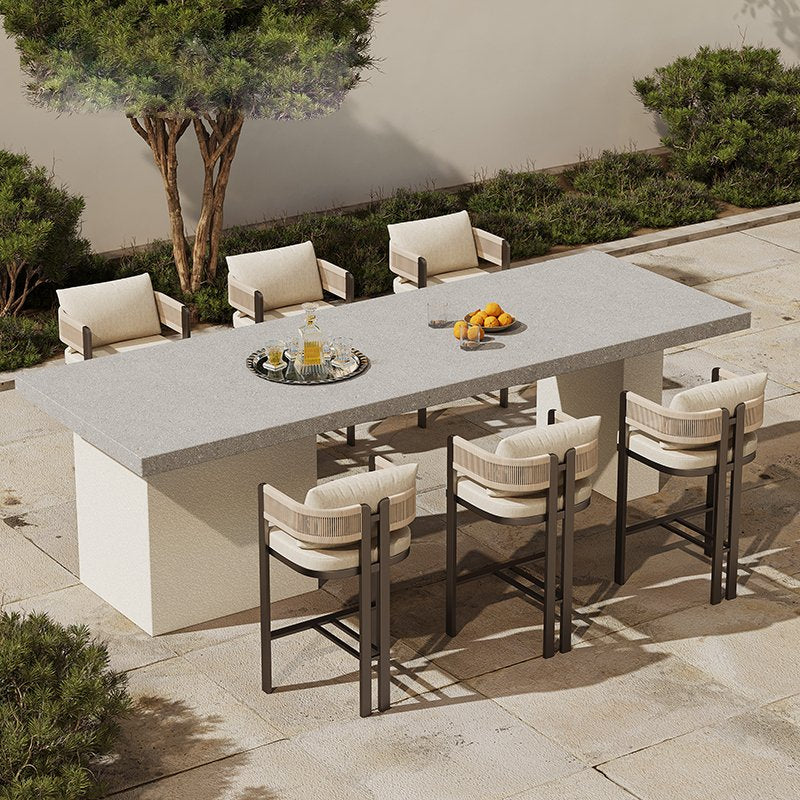 Chaises de bar d'extérieur en aluminium