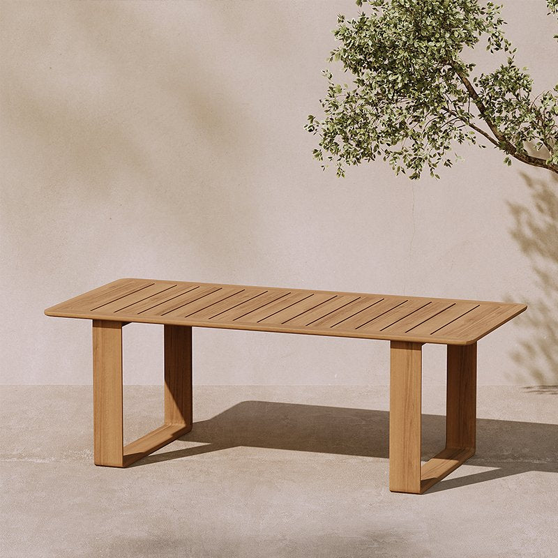 Table de jardin en teck et aluminium