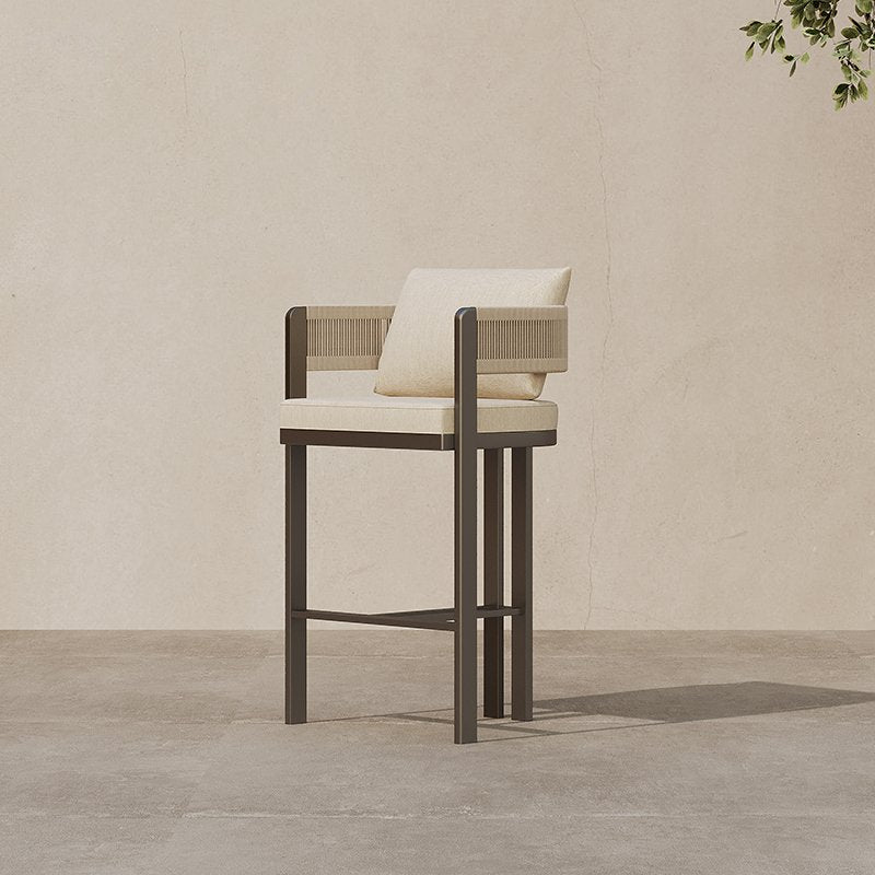 Chaises de bar d'extérieur en aluminium