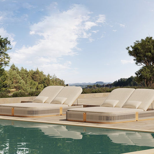 Chaises longues 2 places Lotus
