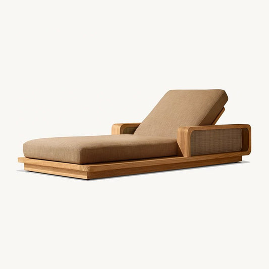 Chaises longues modernes en teck